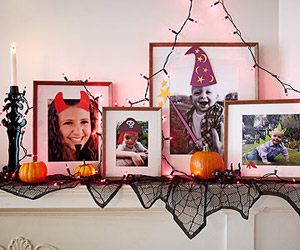 halloween, halloween decor, halloween mantels