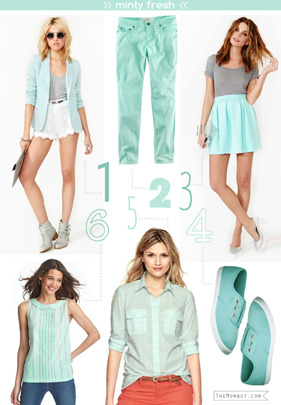 spring fashion trend: mint green | themombot.com