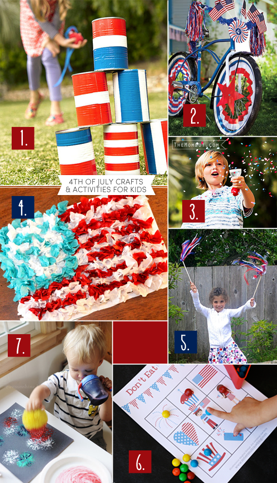 4th of July crafts & activities for kids | TheMombot.com