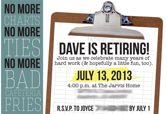 retirement party invitation for dad | themombot.com