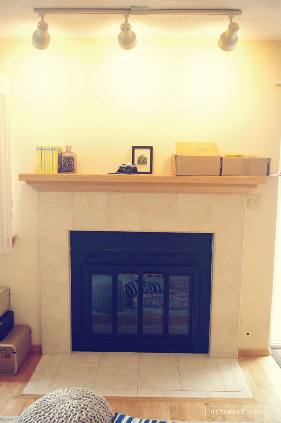 Settling in, new fireplace | TheMombot.com