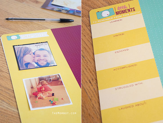 Capture the Little Moments Scrapbook & Journal | TheMombot.com