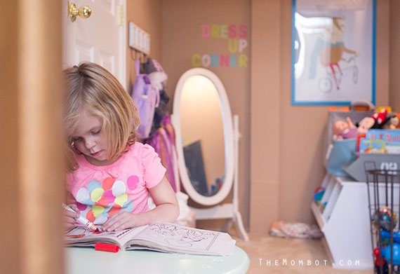 Teeny, tiny playroom reveal, playroom ideas | TheMombot.com