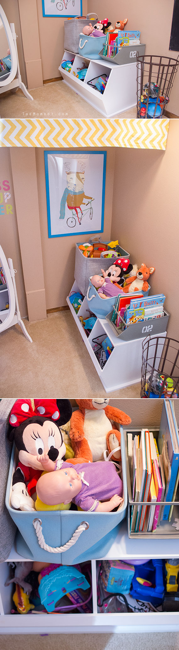 Teeny, tiny playroom reveal, playroom ideas | TheMombot.com